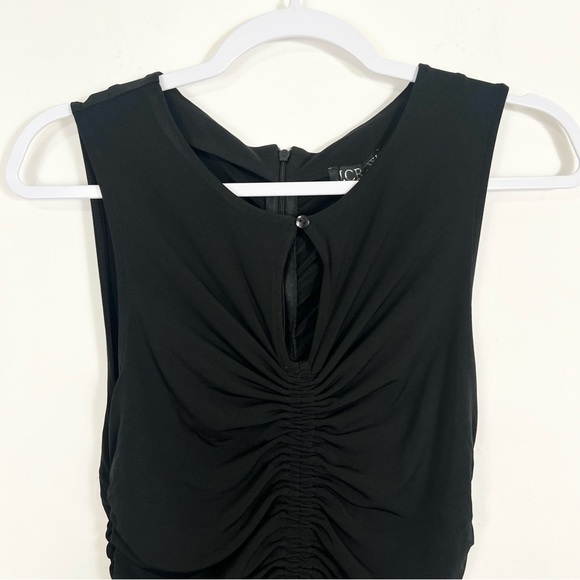 J. Crew Ruched Center Seam Dress in Matte Jersey in Black Size XS NWT - Picture 6 of 12